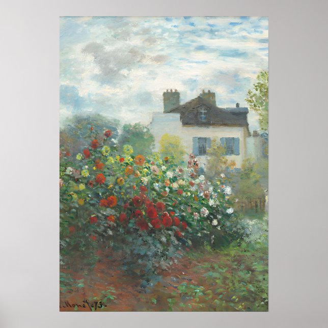 Poster Claude Monet pintando (Frente)