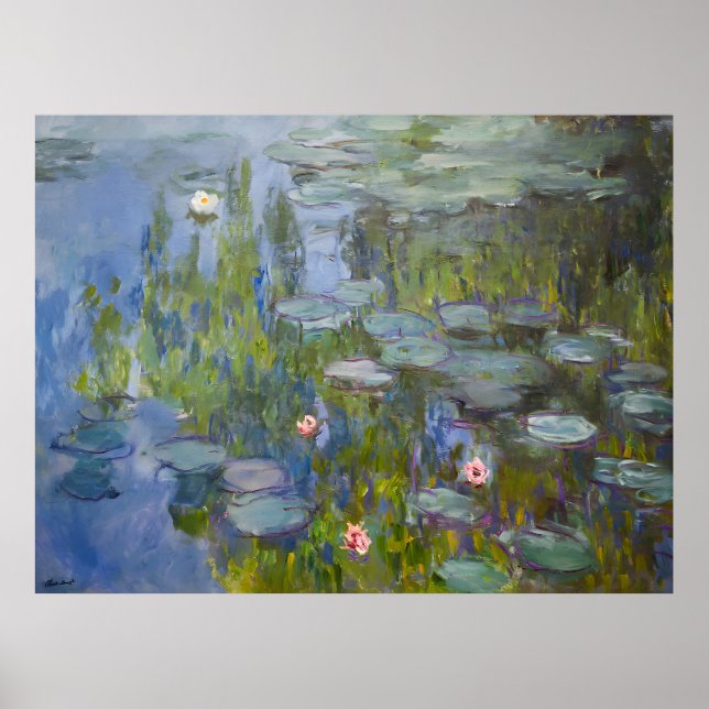Poster Claude Monet pintando (Frente)