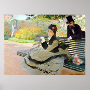 Poster Claude Monet pintando
