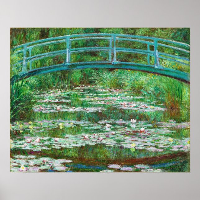 Poster Claude Monet: Ponte Japonesa (Frente)