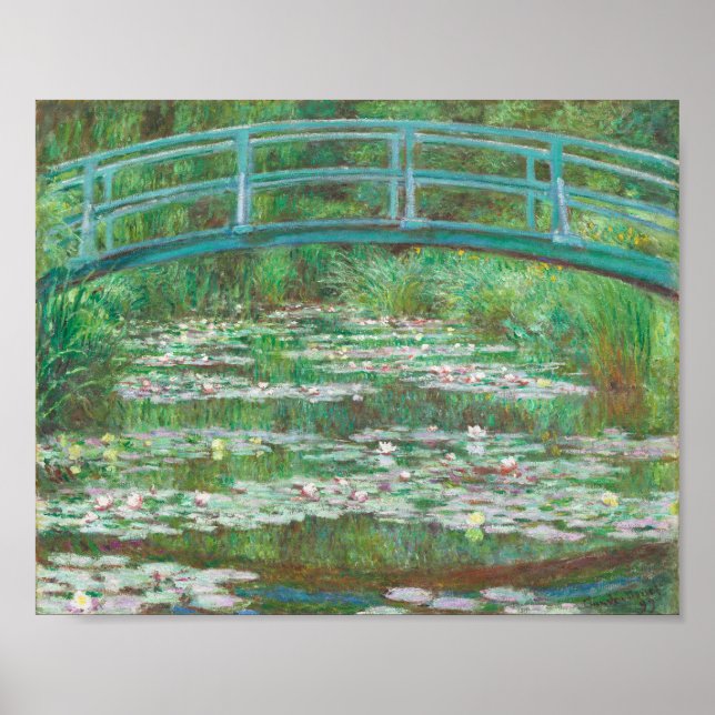 Poster Claude Monet, Ponte Japonesa. Impressionismo (Frente)