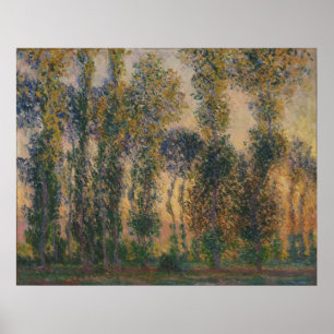 Poster Claude Monet - Poplars em Giverny, Sunrise