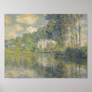 Pôster Claude Monet - Poplars sobre a Epte