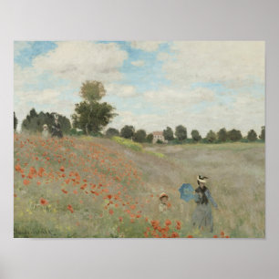 Pôster Claude Monet - Poppy Field