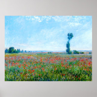 Poster Claude Monet, Poppy Field, 1881