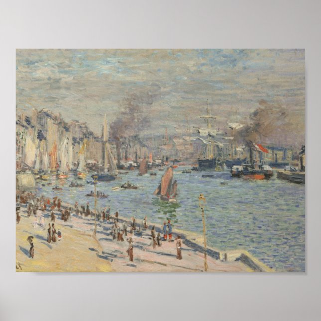 Poster Claude Monet - Porto do Havre (Frente)