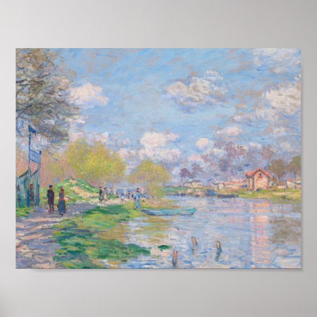 Poster Claude Monet - Primavera Do Sena (Frente)