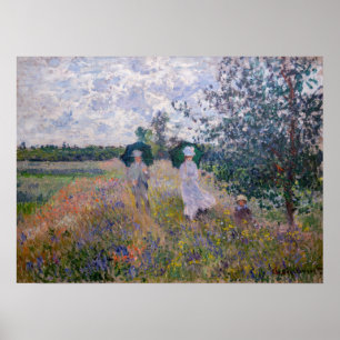 Poster Claude Monet - Promenade perto do Argenteuil