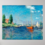 Poster Claude Monet - Red Boats, Argenteuil<br><div class="desc">Claude Monet - Red Boats,  Argentina (1875)</div>
