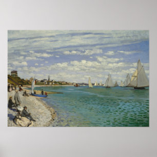 Pôster Claude Monet - regata em Sainte-Adresse