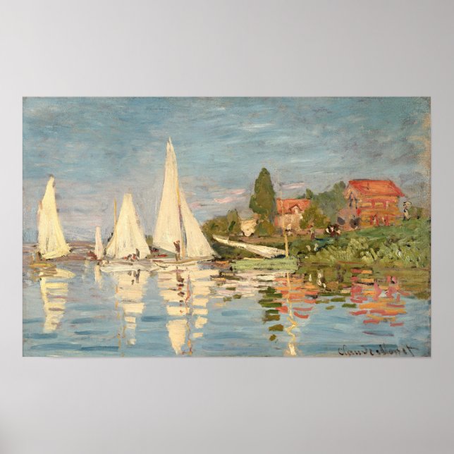 Poster Claude Monet | Regatta na Argentina (Frente)