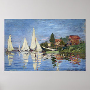 Poster Claude Monet Regattas argentino