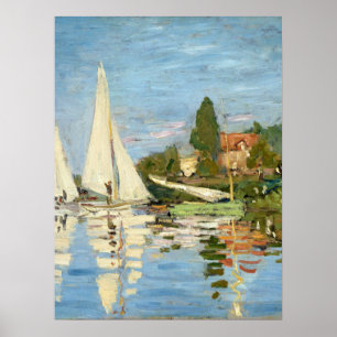Poster Claude Monet Regattas em Argenteuil