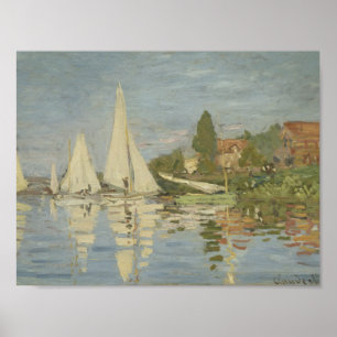 Pôster Claude Monet - Regattas no Argenteuil