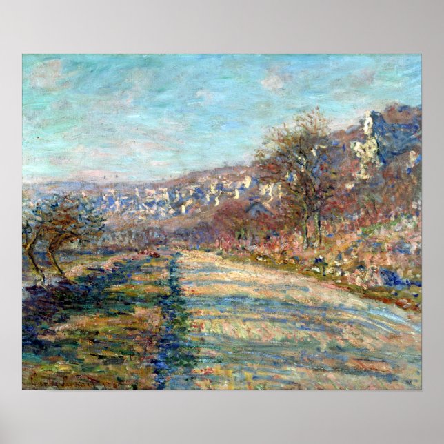 Poster Claude Monet Road de La Roche-Guyon (Frente)