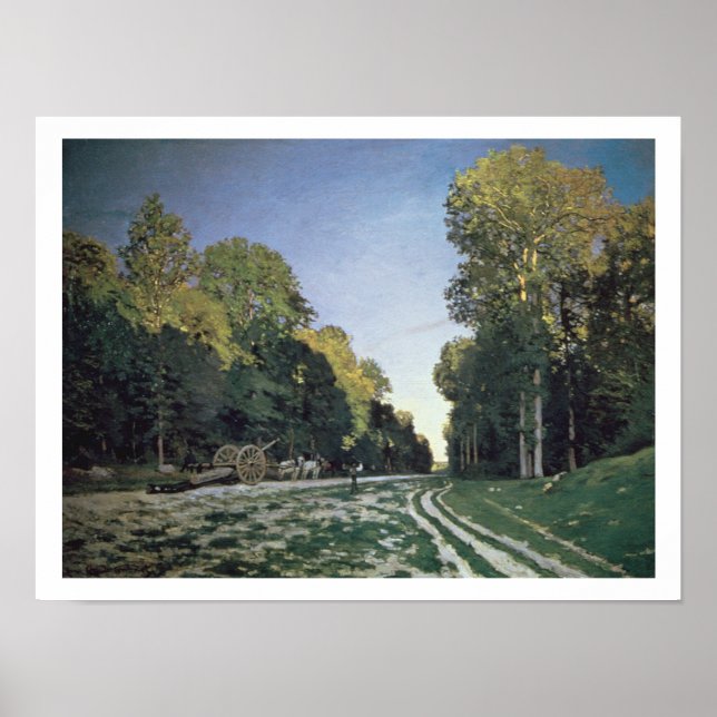 Pôster Claude Monet | Rota de Chailly, Fontainebleau (Frente)