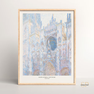 Poster Claude Monet Rouen Catedral de West Facade Art Imp