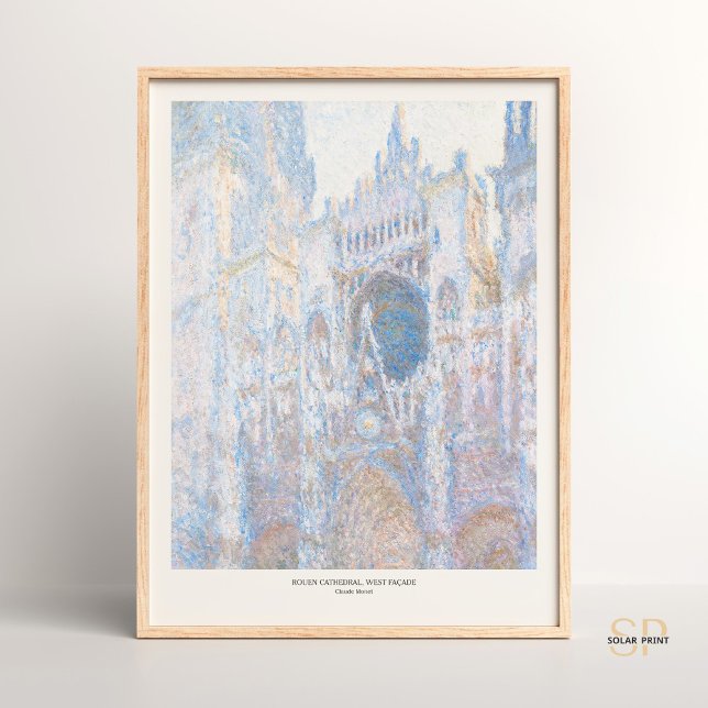Poster Claude Monet Rouen Catedral de West Facade Art Imp (Criador carregado)