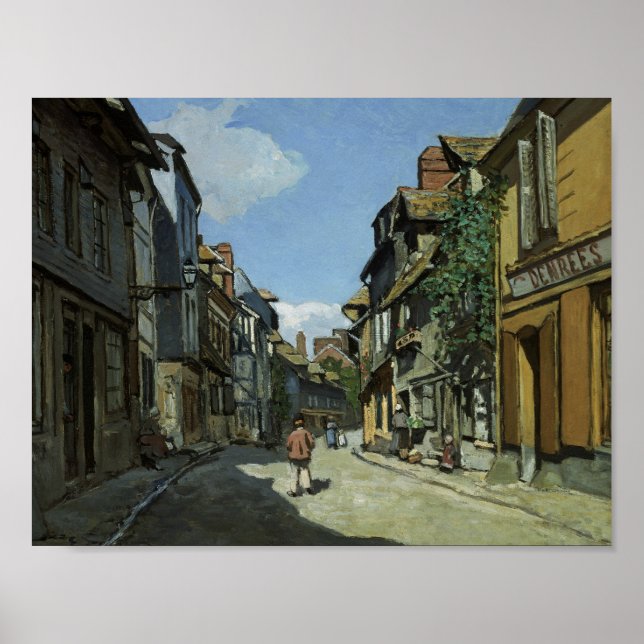 Poster Claude Monet - Rue de la Bavole, Honfleur (Frente)