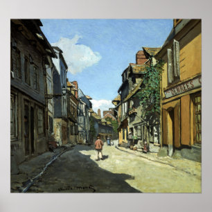 Poster Claude Monet Rue de la Bavole, Honfleur