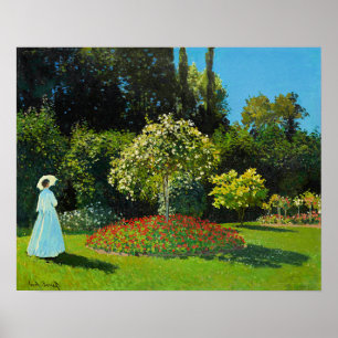 Poster Claude Monet, Senhora no Jardim,