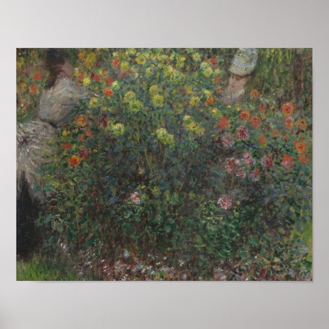 Pôster Claude Monet - Senhoras das Flores (Frente)