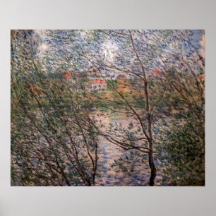Poster Claude Monet - Springtime através dos ramos