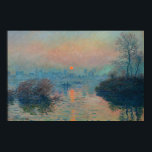 Poster Claude Monet - Sunset sobre o Sena em Lavacourt<br><div class="desc">Sunset on the Seine at Lavacourt,  Winter Effect / Soleil couchant sur la Seine a Lavacourt,  effet d'hiver - Claude Monet,  Oil on Canvas,  1880</div>