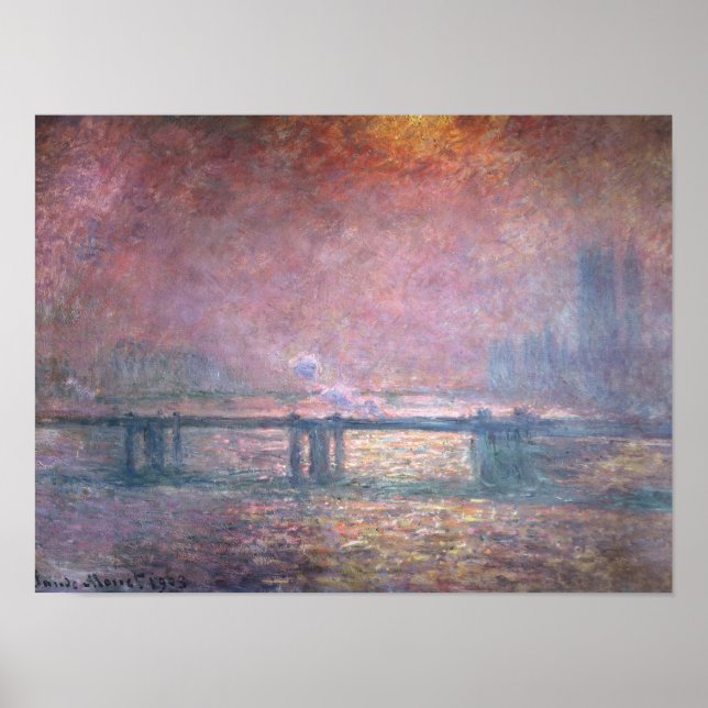Pôster Claude Monet | Tâmisas em Charing Cross, 1903 (Frente)