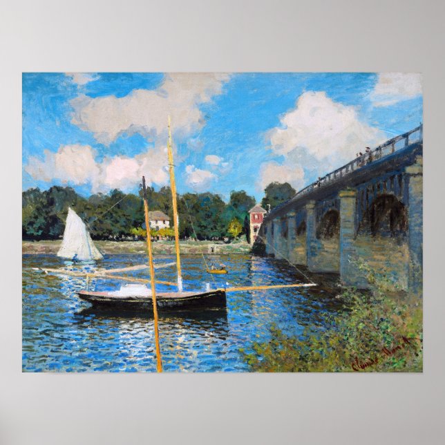 Pôster Claude Monet: The Bridge at Argenteuil (Frente)