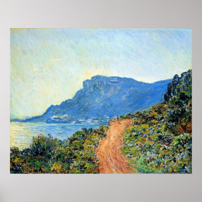 Poster Claude Monet, The Corniche of Monaco, (Frente)