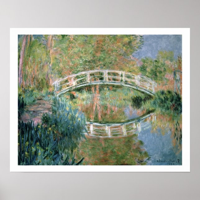 Poster Claude Monet | The Japanese Bridge, Giverny (Frente)