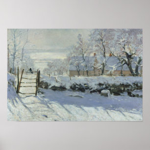 Pôster Claude Monet - The Magpie