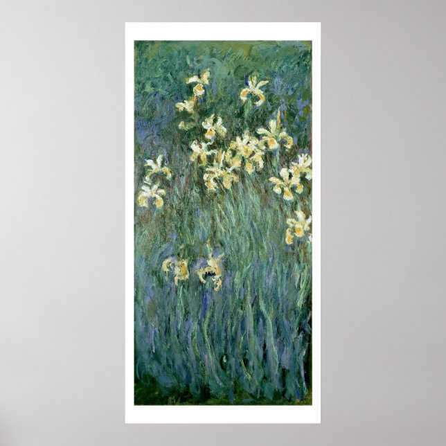 Poster Claude Monet | The Yellow Irises (Frente)