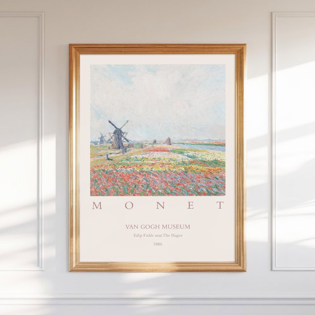 Poster Claude Monet Tulip Fields Haia 1886 (Criador carregado)