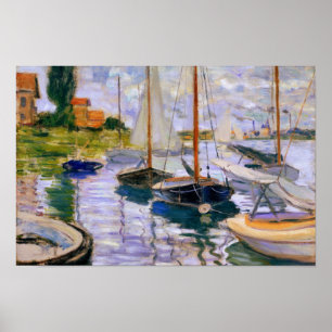 Poster Claude Monet - veleiros no Seine