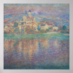 Poster Claude Monet - Vetheuil, Sunset