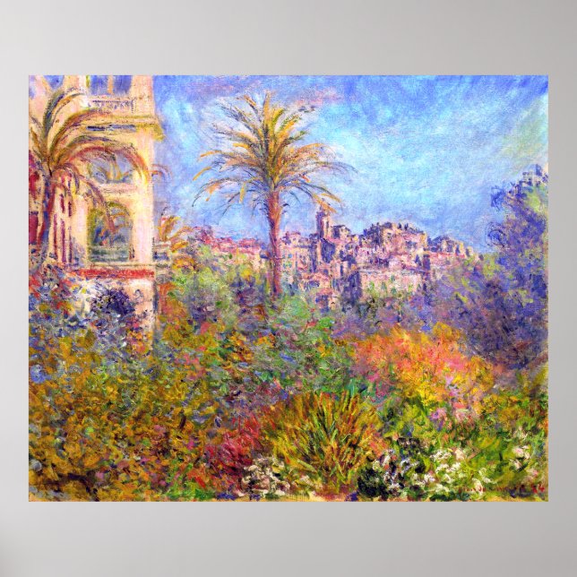 Poster Claude Monet: Villas em Bordighera (Frente)