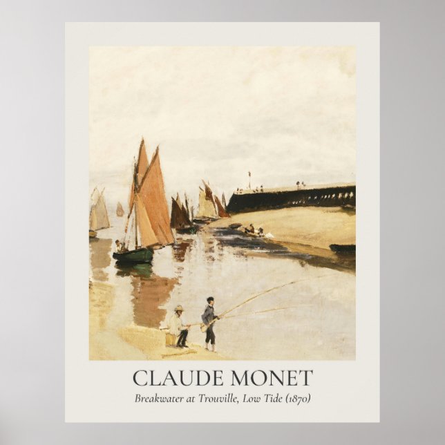Poster Claude Monet Vintage Wall Art 11x14 Ratio (Frente)