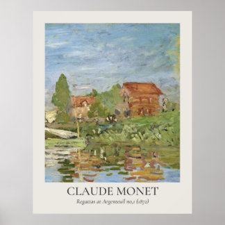 Poster Claude Monet Vintage Wall Art 11x14 Ratio