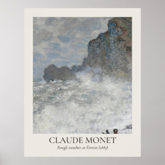 Poster Claude Monet Vintage Wall Art 11x14 Ratio