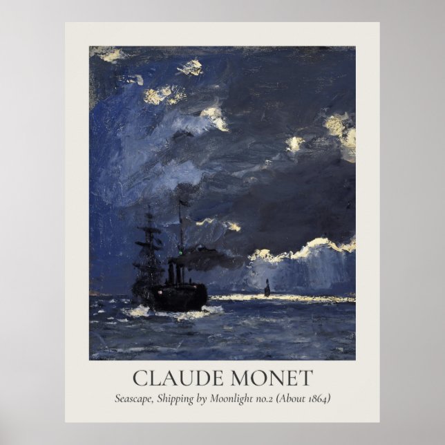 Poster Claude Monet Vintage Wall Art 11x14 Ratio (Frente)