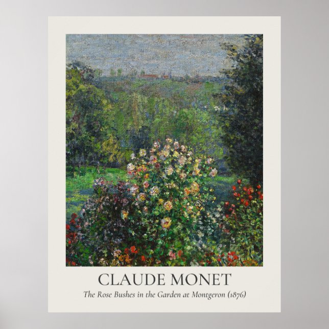 Poster Claude Monet Vintage Wall Art 11x14 Ratio (Frente)