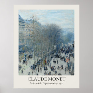 Poster Claude Monet Vintage Wall Art 11x14 Ratio