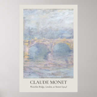 Poster Claude Monet Vintage Wall Art 2x3 Ratio