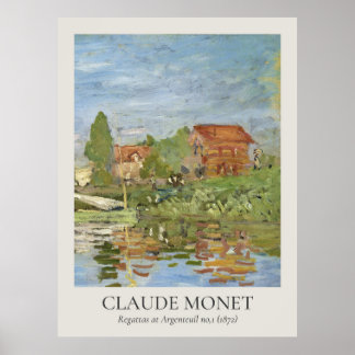 Poster Claude Monet Vintage Wall Art 3x4 Ratio