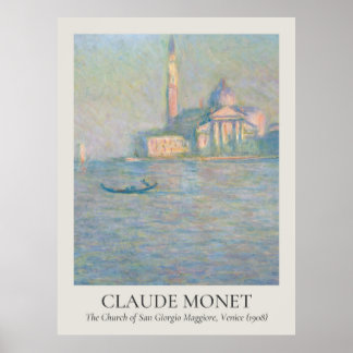 Poster Claude Monet Vintage Wall Art 3x4 Ratio