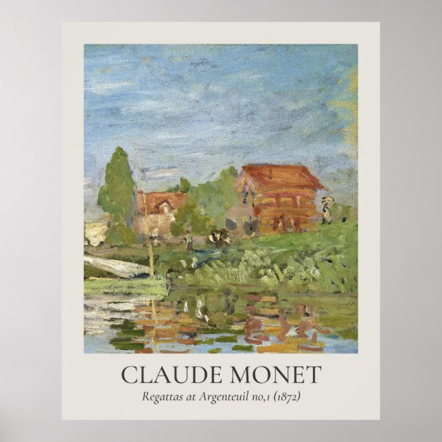 Poster Claude Monet Vintage Wall Art 4x5 Ratio (Frente)