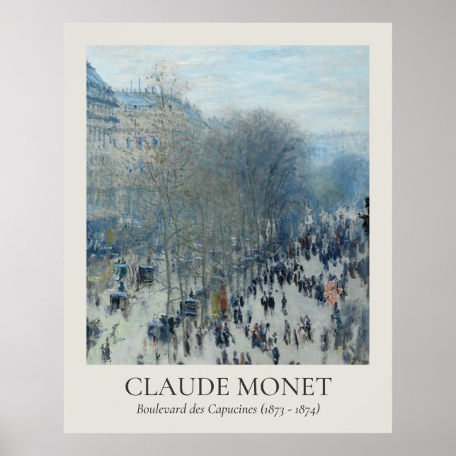 Poster Claude Monet Vintage Wall Art 4x5 Ratio (Frente)