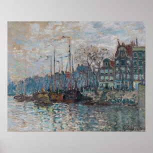 Poster Claude Monet - Vista de Amesterdã